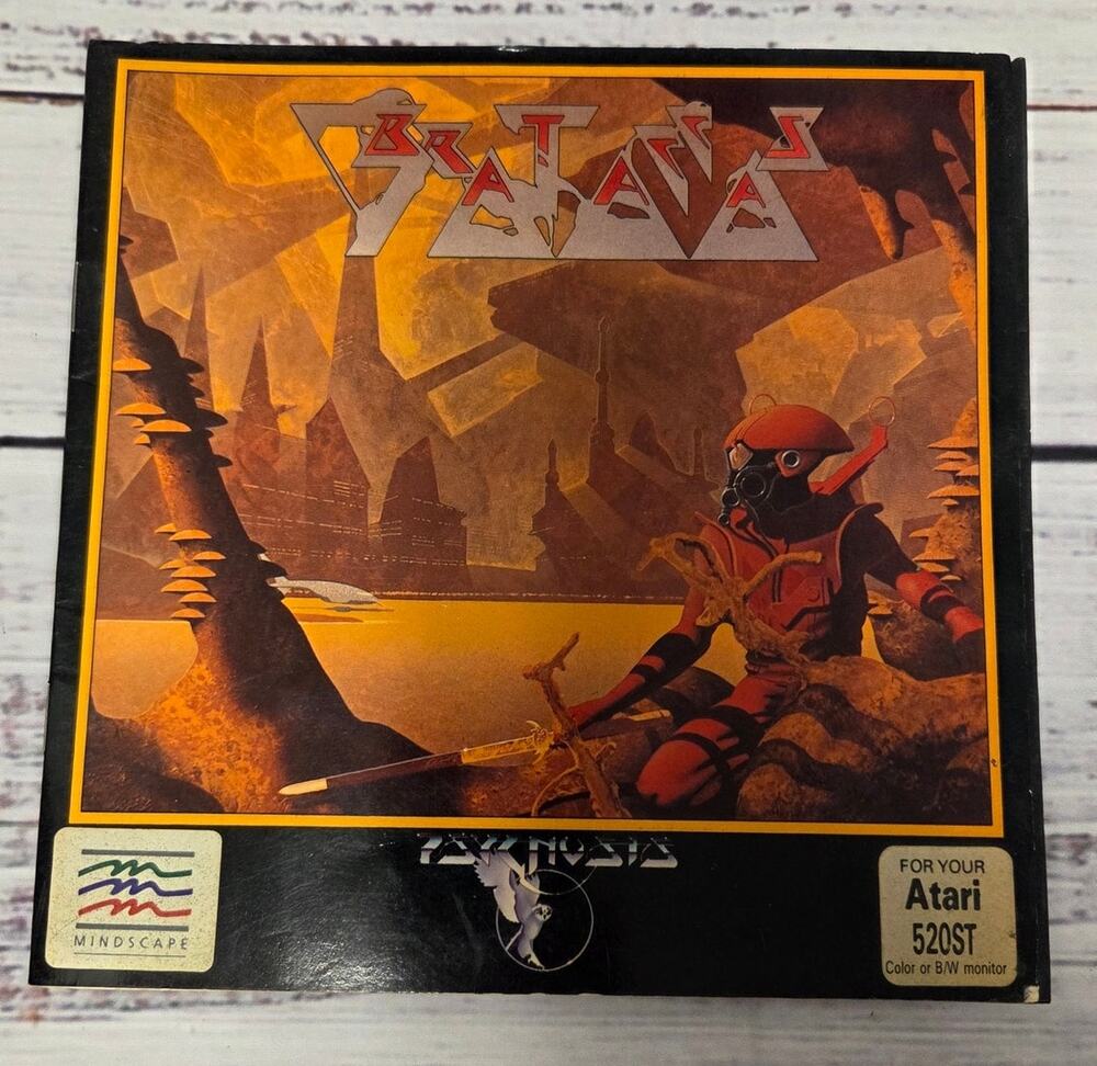 Brataccas Atari ST 520ST Complete US Version w/Poster Untested